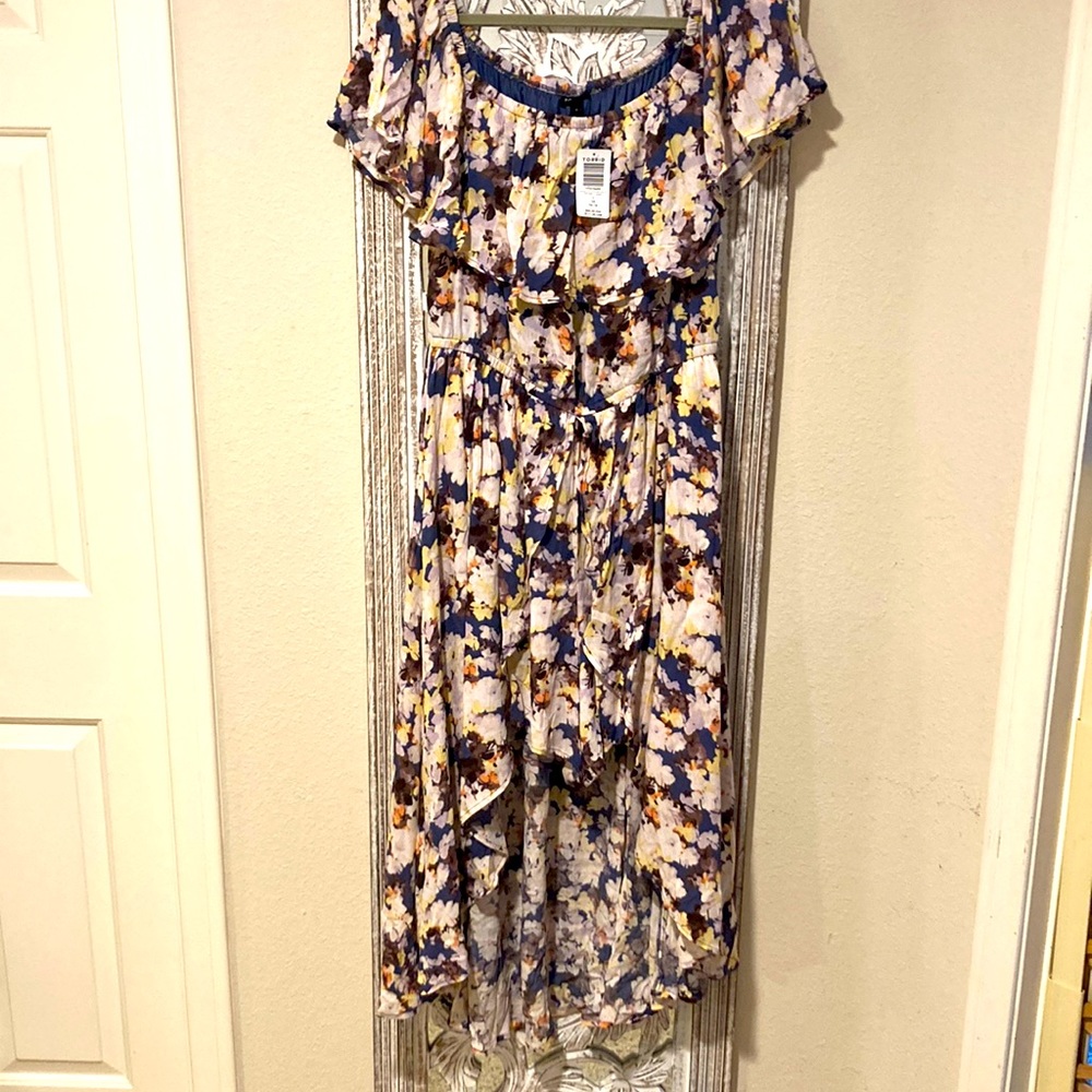 Torrid step in hi lo floral dress size 14/16